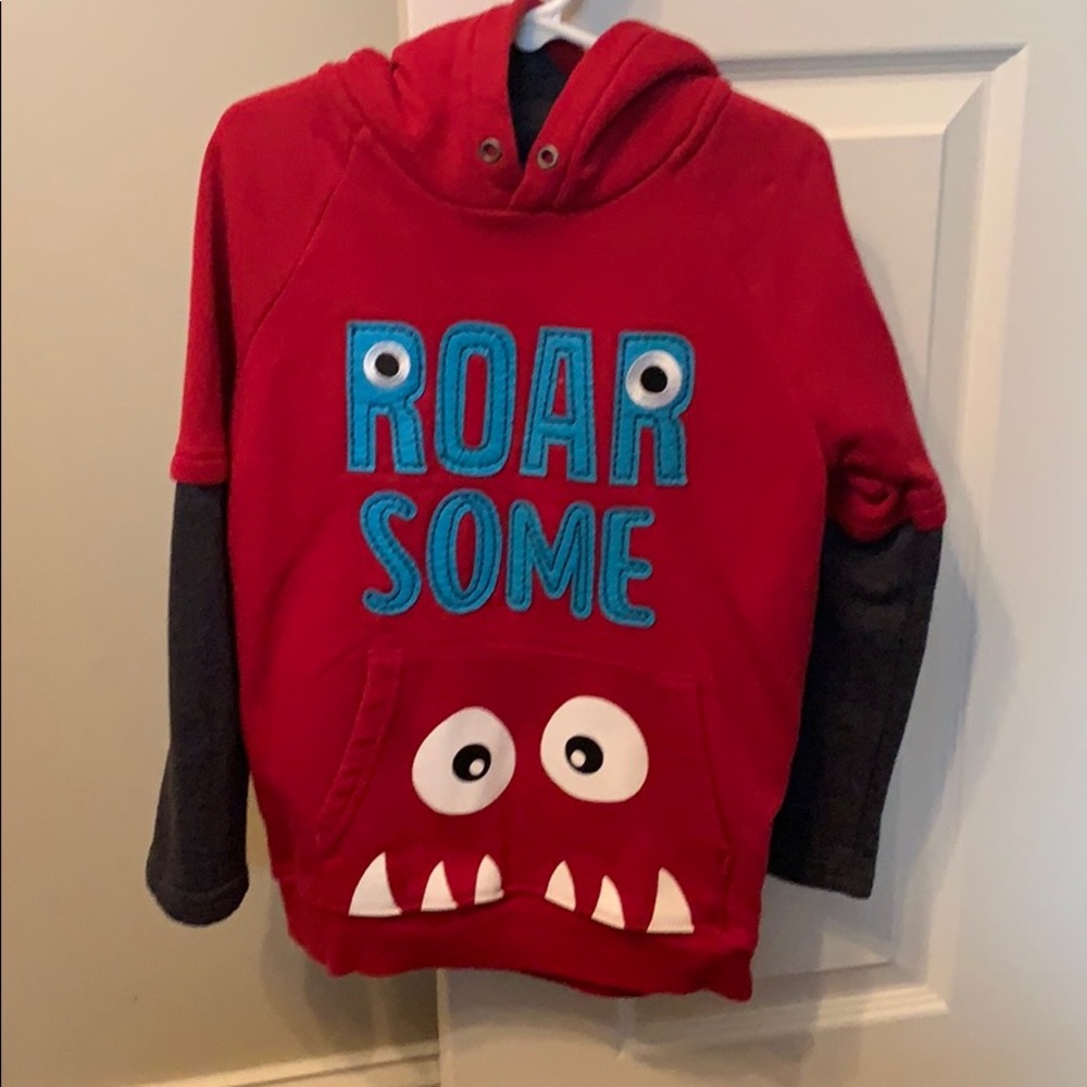 Monster red and grey Sweatshirt